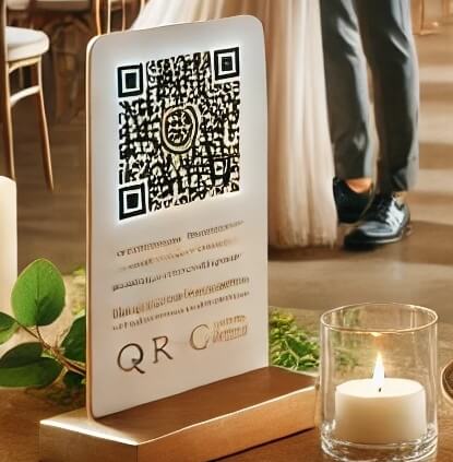 esküvői meghívó QR kódos