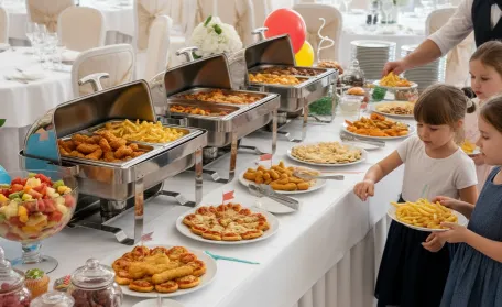 Gyermekek számára is kedvelt ételek az esküvői menüben